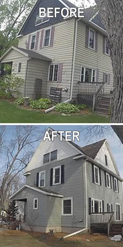 House Siding Installation Side of House